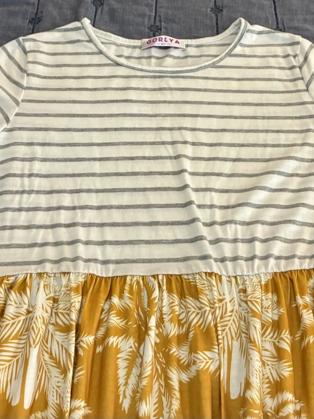EUC Shein Girls Size 14 & Womens XS Tropical Print Maxi Dress Summer Beach Vacay